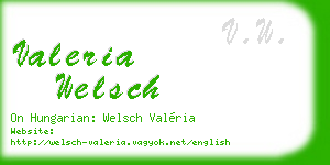 valeria welsch business card